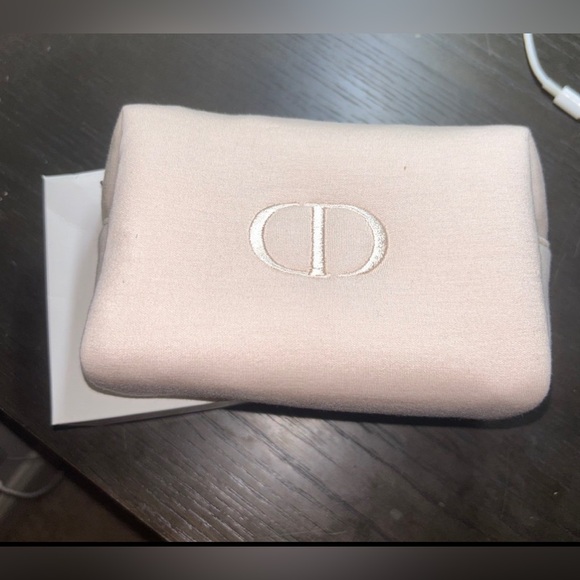 NIB Genuine DIOR Soft Pink Makeup Bag - Picture 3 of 4